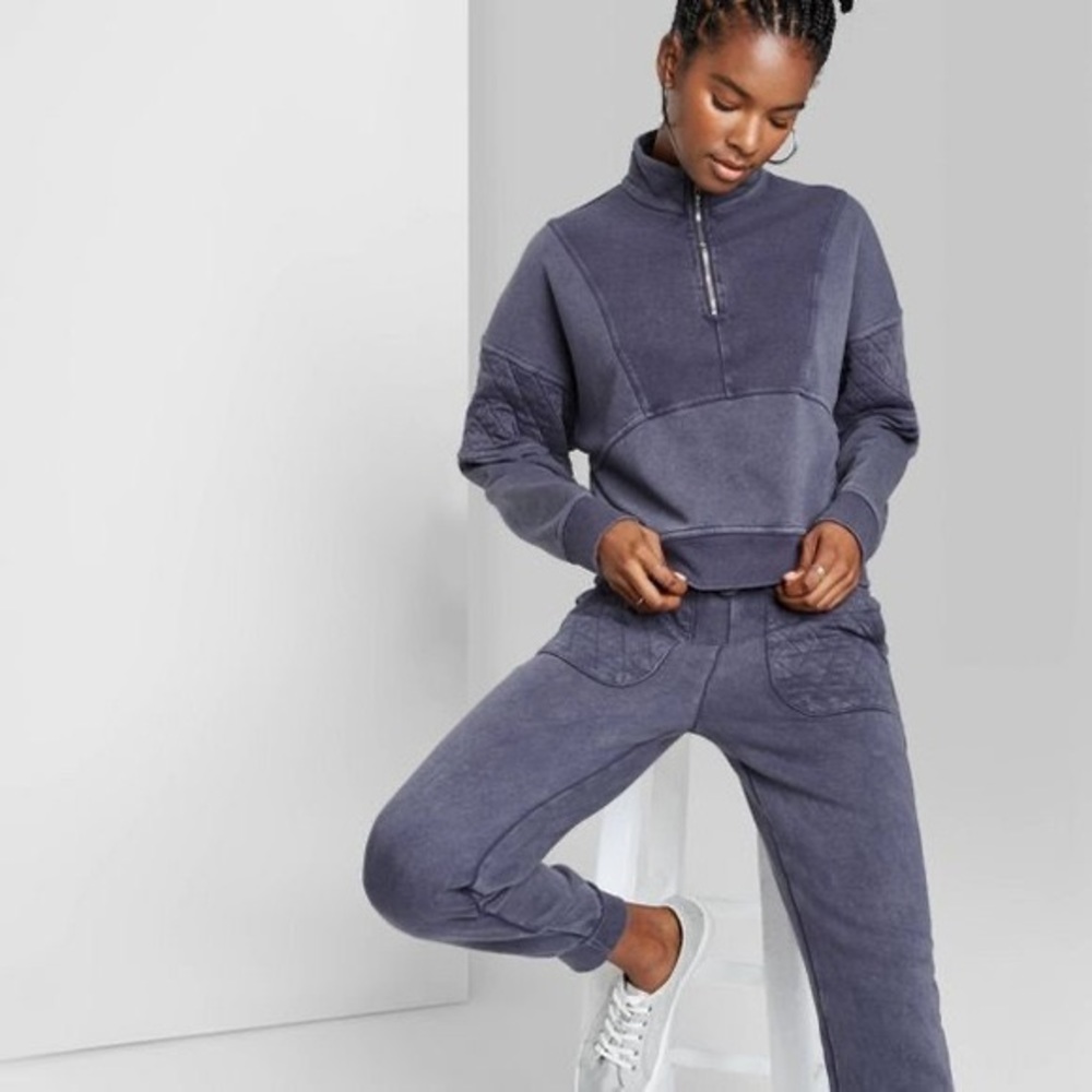 Blue Sweatsuit Set For Sale